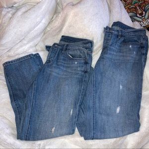 2 pairs of Boyfriend jeans
